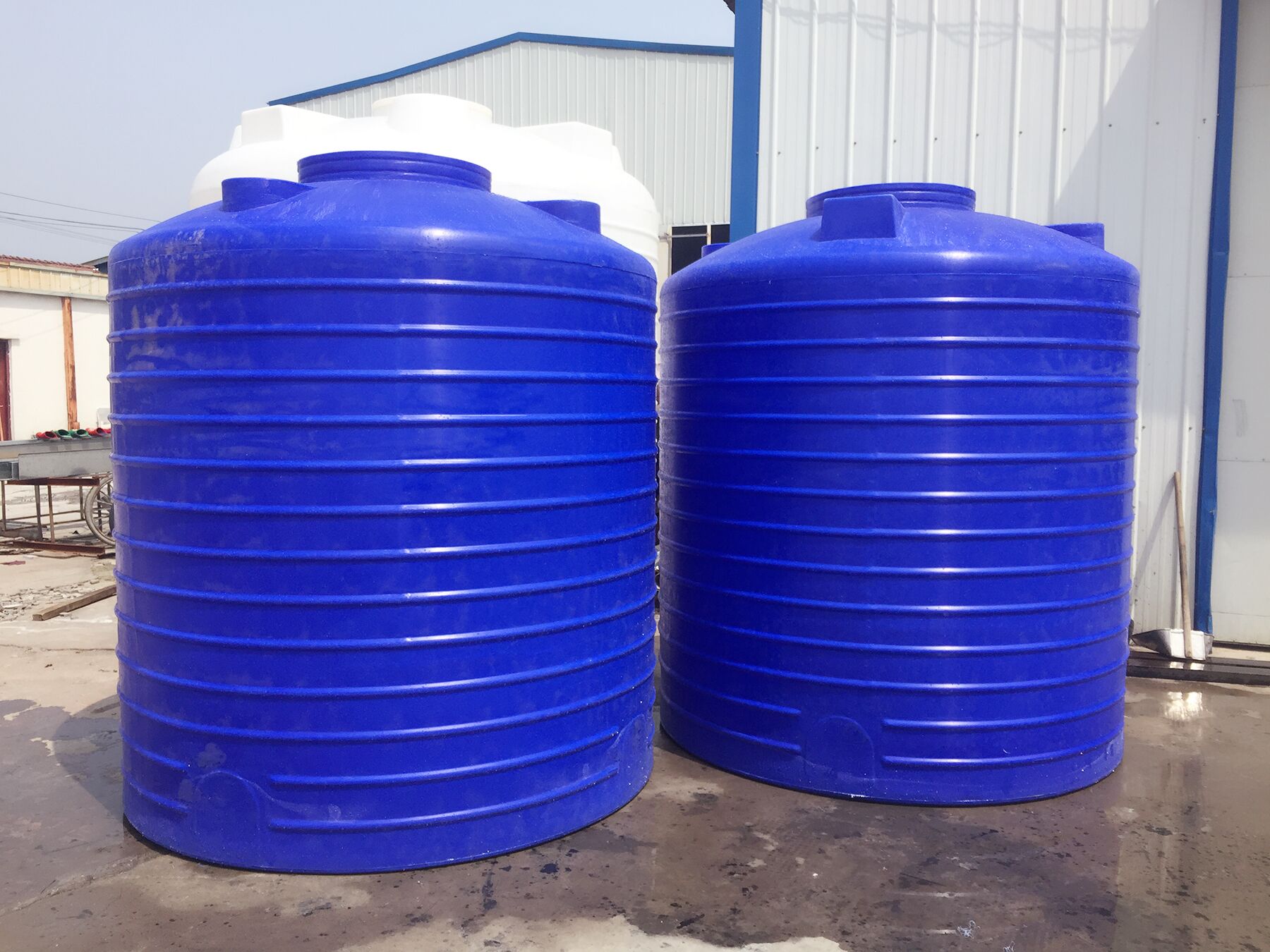 5000L藍色塑料臥式儲存罐廠家加工